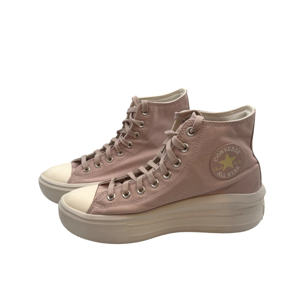 Converse Chuck Taylor All Star Move High Top Pink Quartz Platform Sneakers 10.5